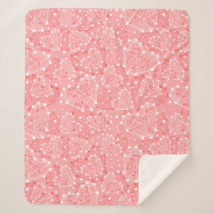 Technologic Heart Valentine's Day Pattern Sherpa Blanket