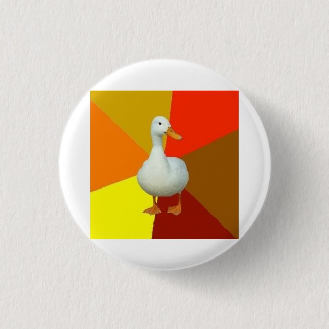 Technologically Impaired Duck Advice Animal Meme 3 Cm Round Badge (Front)