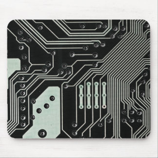 Technology Black Circuit Board Mouse Mat