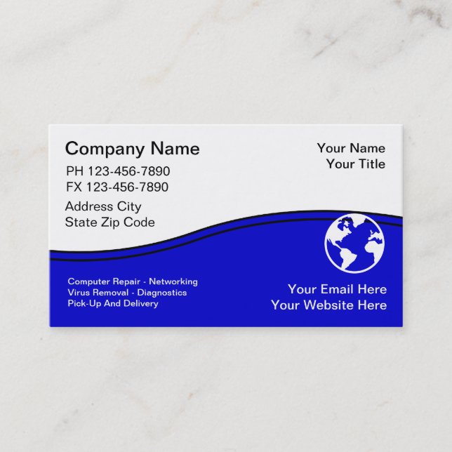 Technology Business cards (Front)
