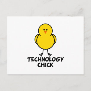Technology Chick Postcard