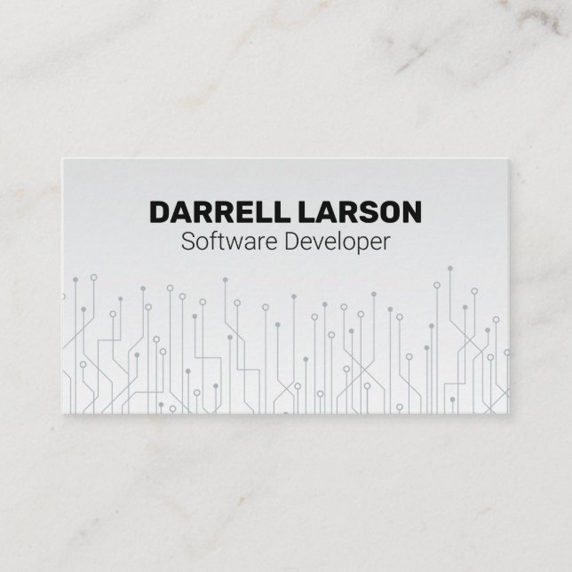 Technology Circuit Board Business Card (Front)