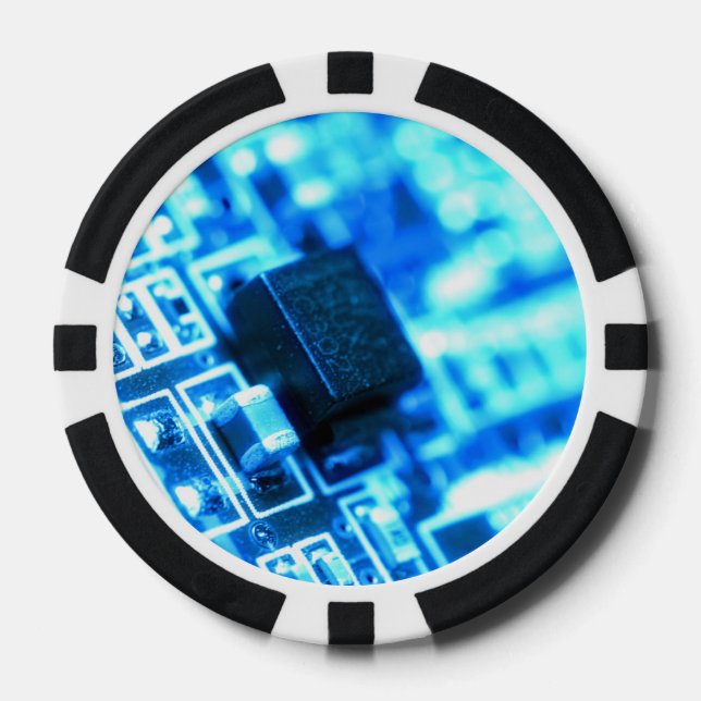 Technology Circuit Poker Chips (Front)