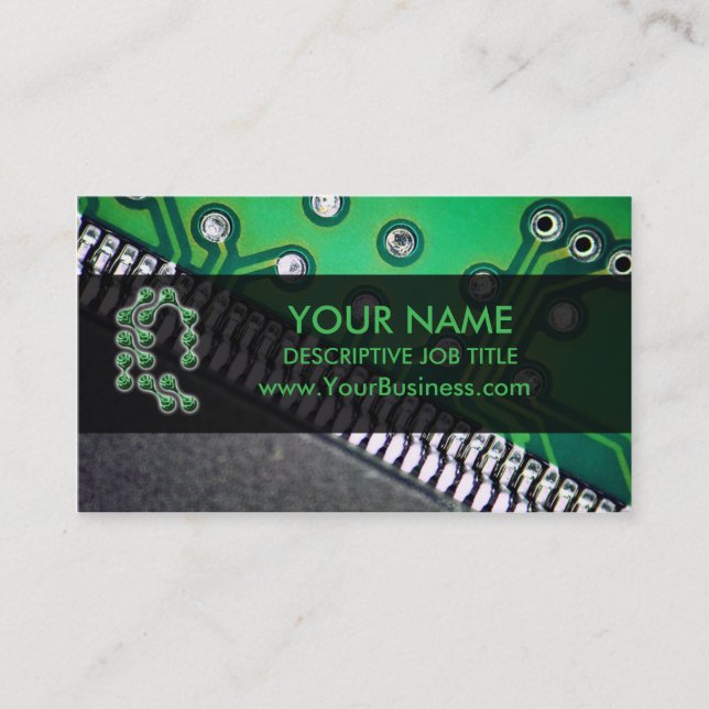 Technology Company Business Card (Front)