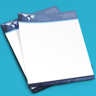 Technology Globe Business Letterhead Template