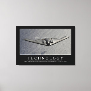 Technology: Inspirational Quote Canvas Print