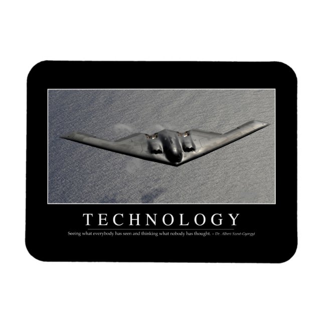 Technology: Inspirational Quote Magnet (Horizontal)