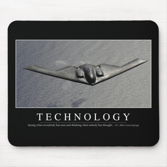 Technology: Inspirational Quote Mouse Mat (Front)