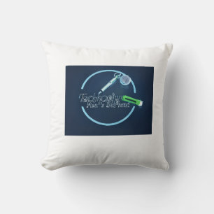 Technology Is Man’s Best Friend Cushion