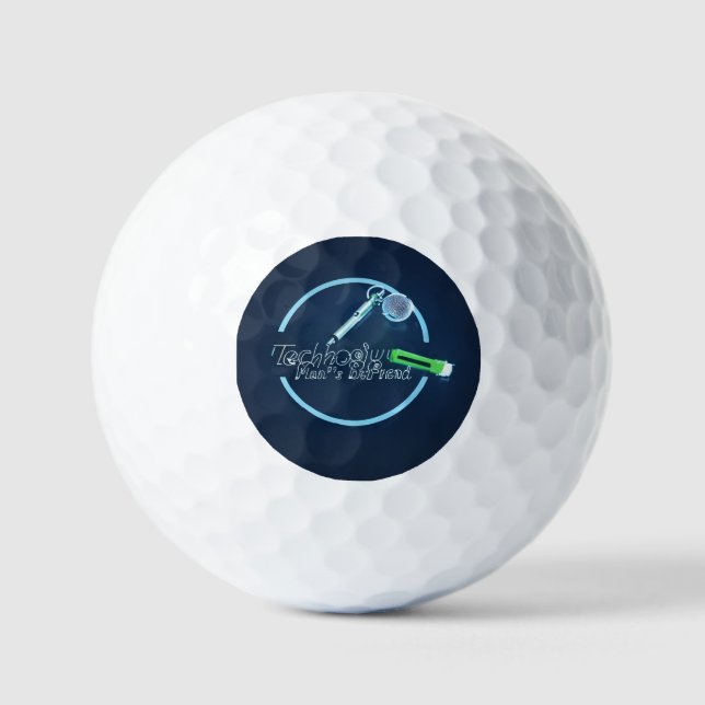 Technology Is Man’s Best Friend Golf Balls (Front)