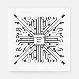 Technology is My Muse Napkin