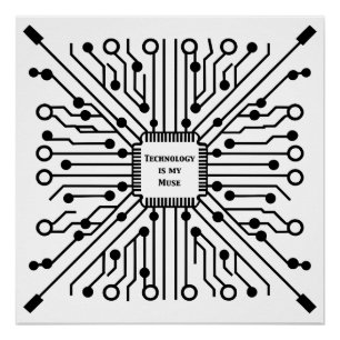 Technology is My Muse Poster