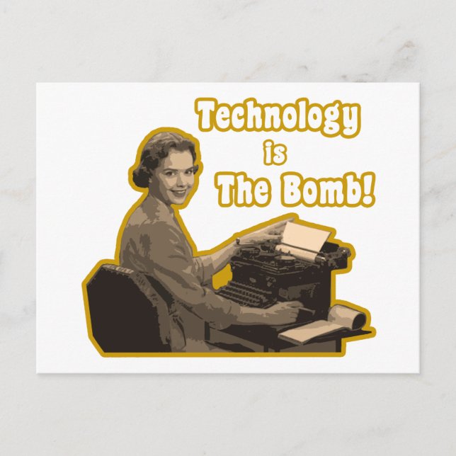 technology_is_the_bomb postcard (Front)