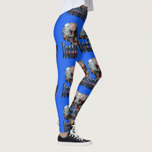 Technology Minded Skull Logo, Leggings
