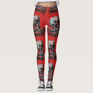 Technology Minded Skull Logo, Leggings