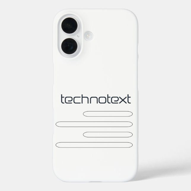 Technotext Techno Text Logo Case-Mate iPhone Case (Back)