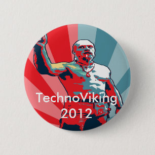 TechnoViking 2012 6 Cm Round Badge