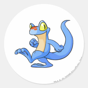 Techo Blue Classic Round Sticker