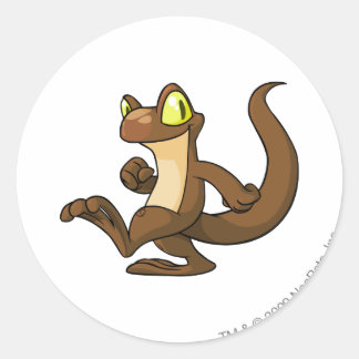 Techo Brown Classic Round Sticker