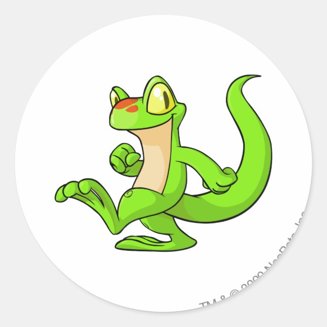 Techo Green Classic Round Sticker (Front)