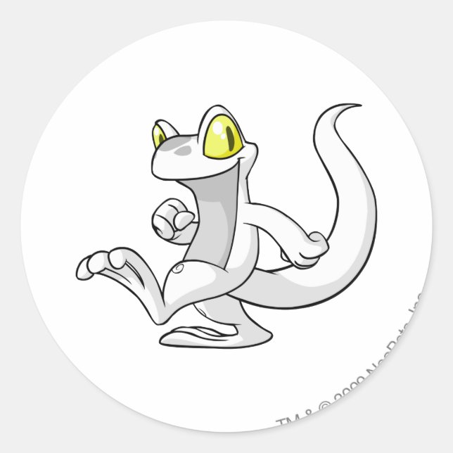 Techo White Classic Round Sticker (Front)