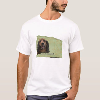 Teckle / Dachshund in greens T-Shirt