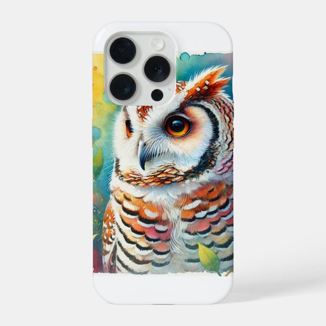 Tecolote Owl 310724AREF134 - Watercolor iPhone Case (Back)