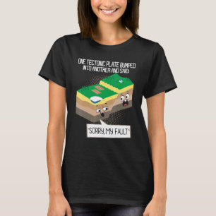 Tectonic Plate Geology Earth Science Teacher Seism T-Shirt