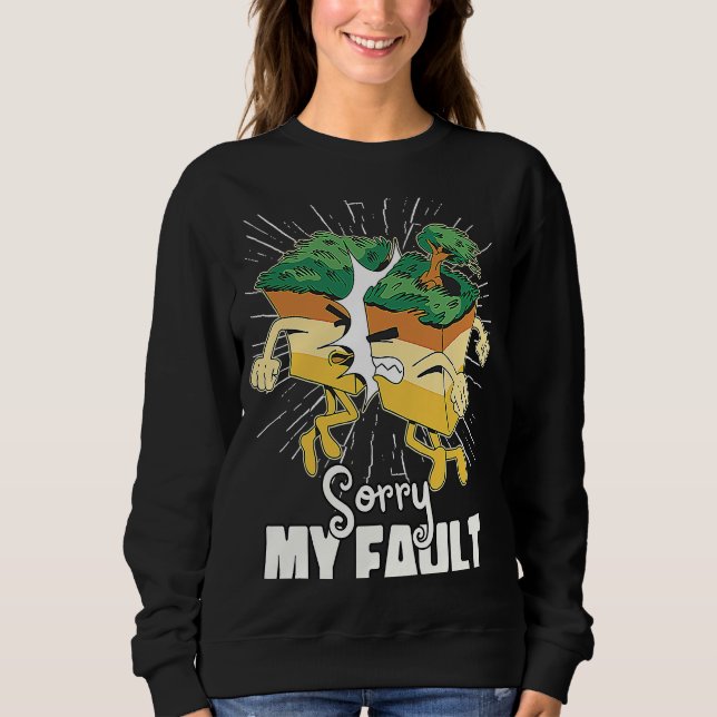 Tectonic Plates Geology Sweatshirt (Front)