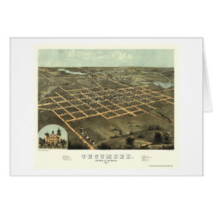 Tecumseh, MI Panoramic Map - 1868