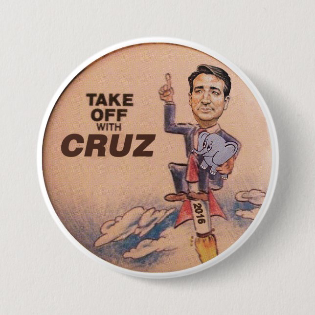 Ted Cruz 2016 7.5 Cm Round Badge (Front)