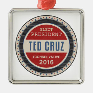 Ted Cruz 2016 Metal Tree Decoration