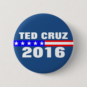 Ted Cruz 2016 Presidential Election Campaign 6 Cm Round Badge