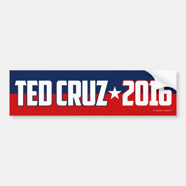 Ted Cruz 2016 - Republican Presidential Candidate Bumper Sticker (Front)