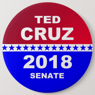 Ted Cruz 2018 Senate political button