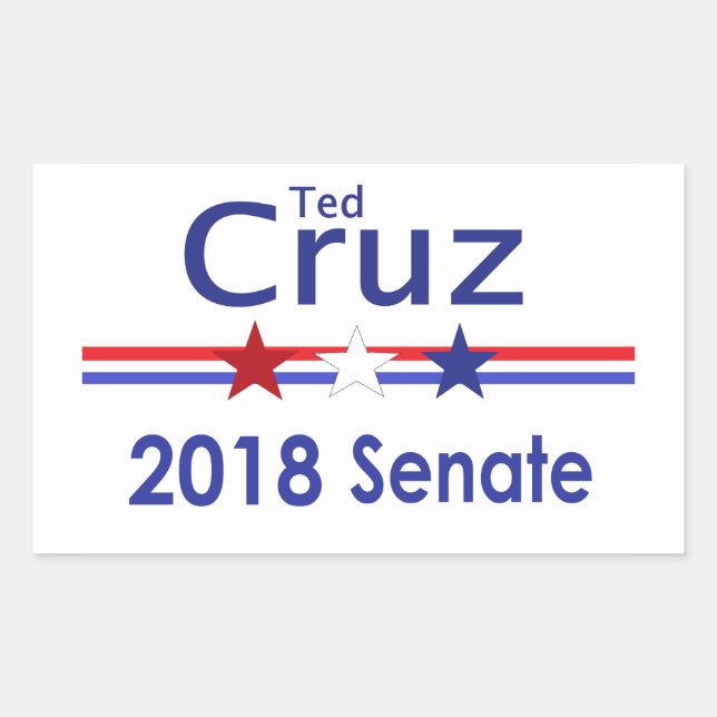Ted Cruz 2018 Senate Sticker (Front)
