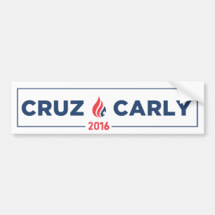 Ted Cruz Carly Fiorina Bumper Sticker White
