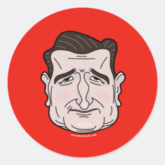 Ted Cruz Cartoon Face Sticker