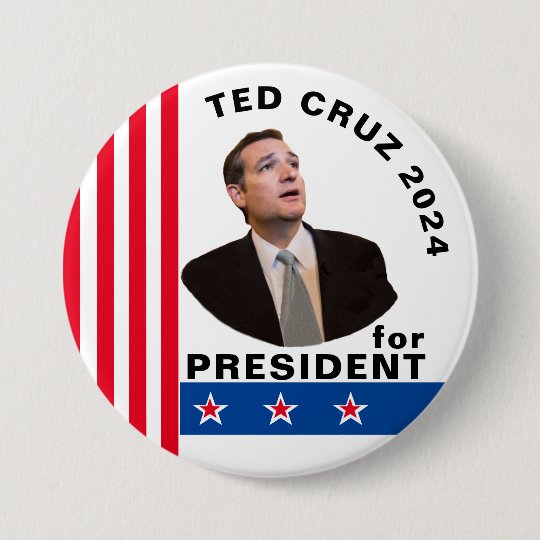 Ted Cruz for President 2024 7.5 Cm Round Badge Zazzle.co.uk