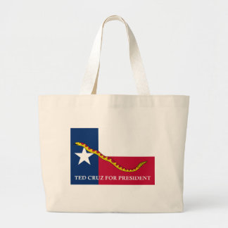 Ted Cruz for president Navy Jack Large Tote Bag