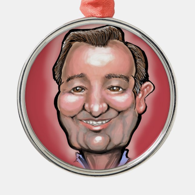 Ted Cruz Metal Tree Decoration (Front)