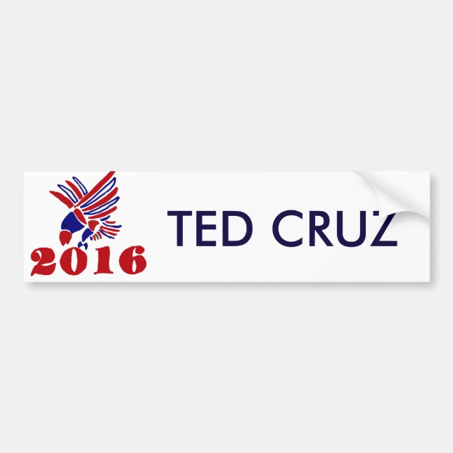 Ted Cruz Political Eagle Art Bumper Sticker (Front)
