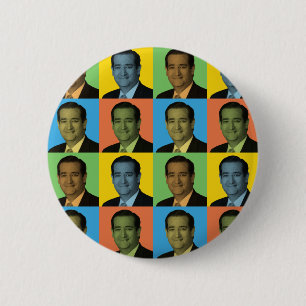Ted Cruz Pop-Art 6 Cm Round Badge