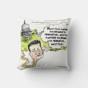 Ted Cruz Snake In The Grass Throw Pillow