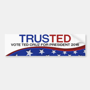 Ted Cruz TRUSTED Bumper Sticker