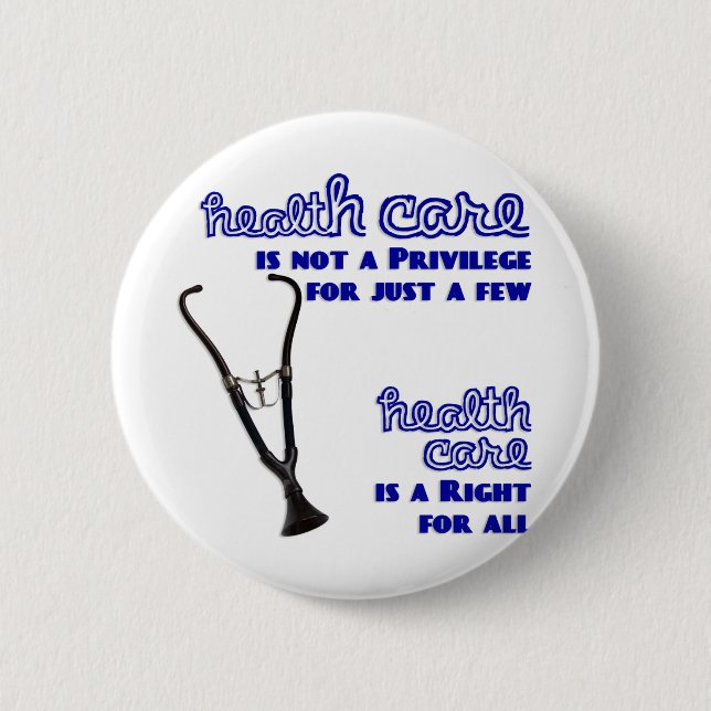 Ted Kennedy Health Care Reform Support 6 Cm Round Badge (Front)