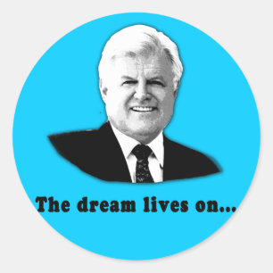 Ted Kennedy The Dream Lives On Classic Round Sticker