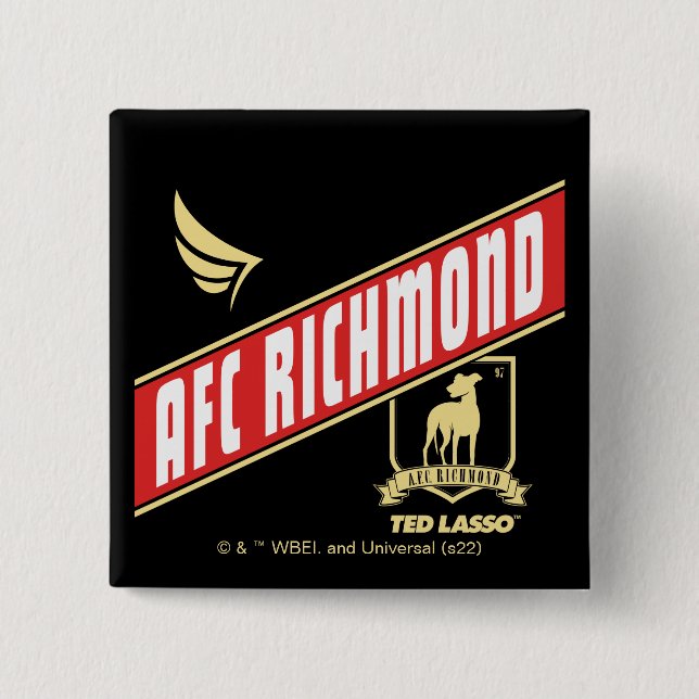 Ted Lasso | AFC Richmond Athletic Banner 15 Cm Square Badge (Front)