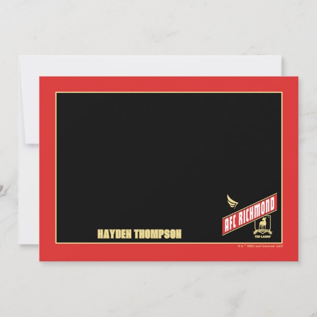 Ted Lasso | AFC Richmond Athletic Banner Card (Front)