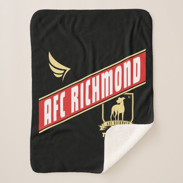 Ted Lasso | AFC Richmond Athletic Banner Sherpa Blanket (Front)